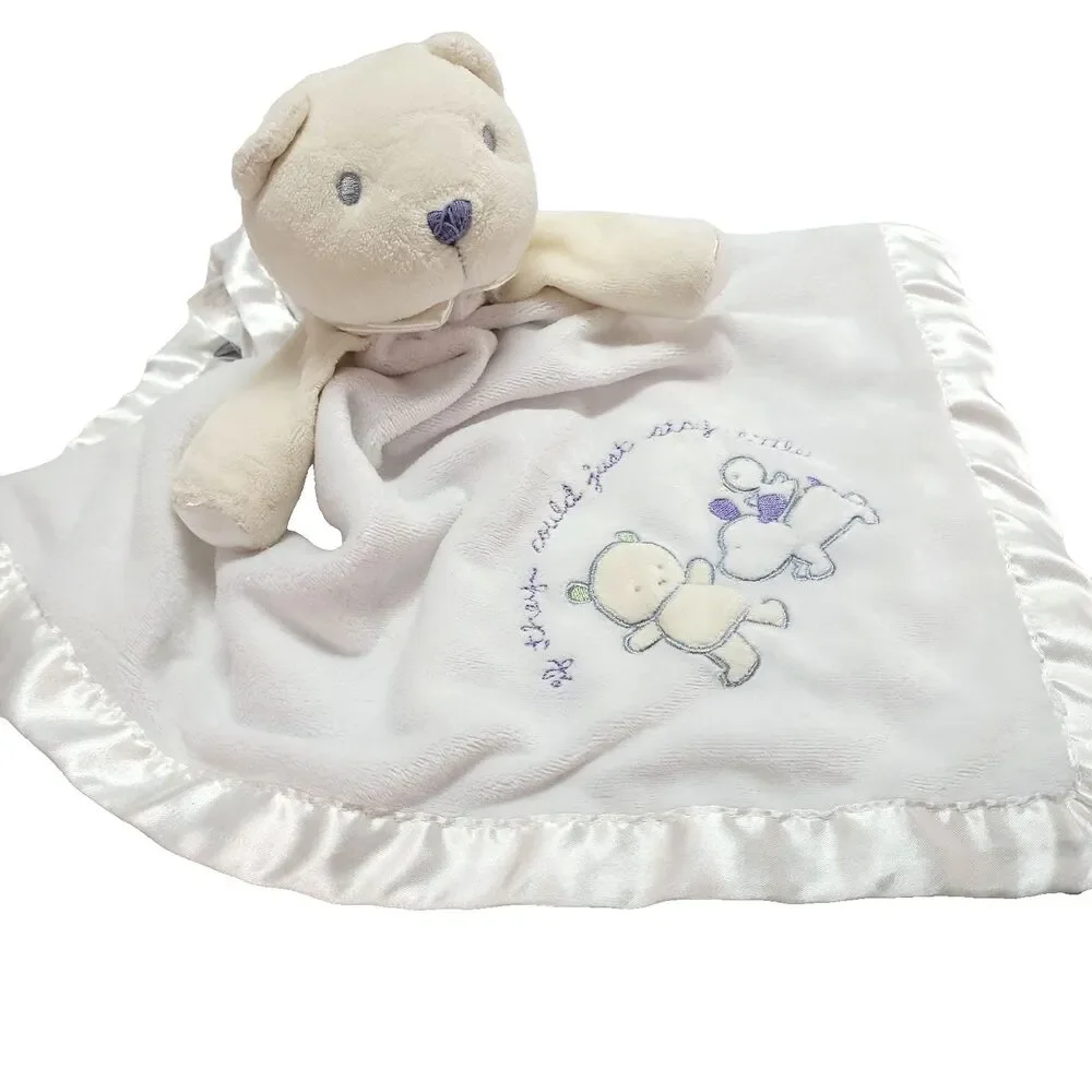 Bear Lovey Satin Trim Blanket 17